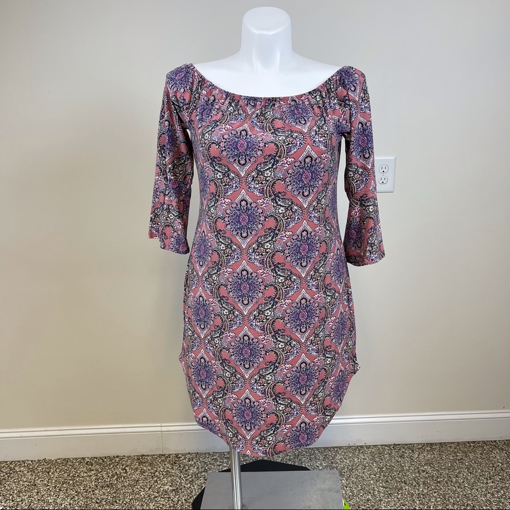 Kristen Nicole Plus Size Off the Shoulder Dress